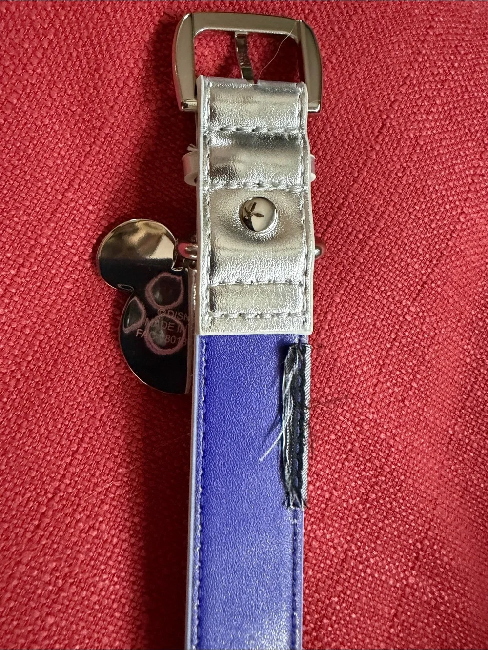 Disney Parks 100th Anniversary Dog Collar - Platinum Silver Size L